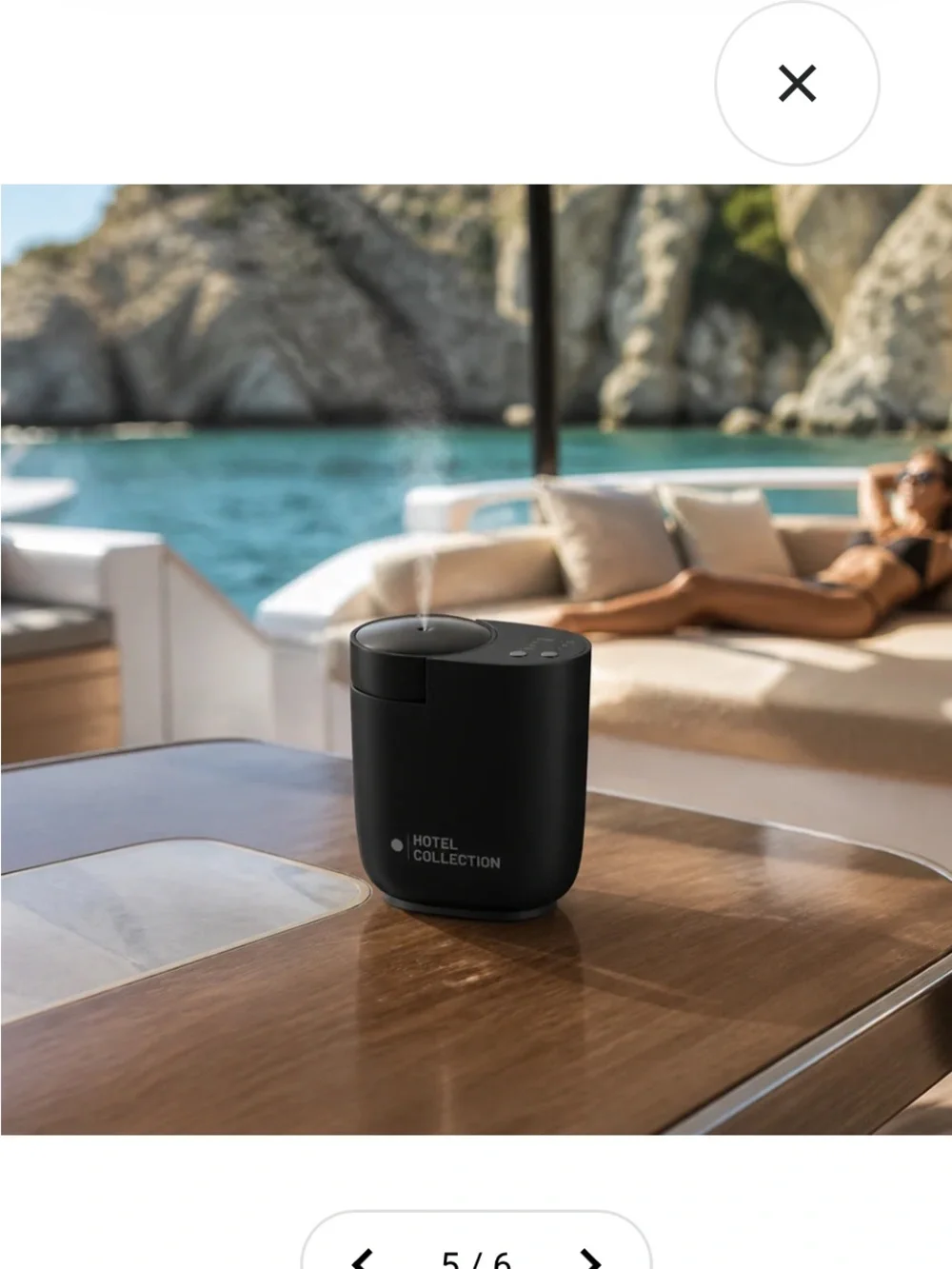 Hotel Collection Matte Black Portable Scent Diffuser